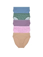 5-Pack Stretch Cotton High-Leg Brief Panties