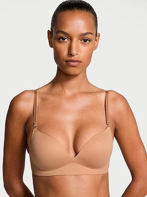 Smooth Wireless Push-Up Plunge Bra