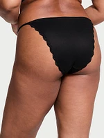 Lace-Up Crotchless String Bikini Panty