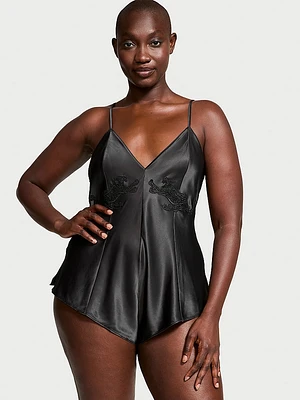 Jaguar Satin Romper