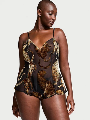 Leopard Burnout Romper