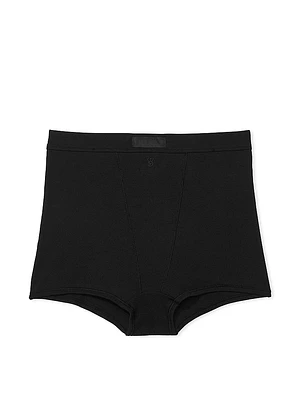 Logo Lace High-Waist Boyshort Panty