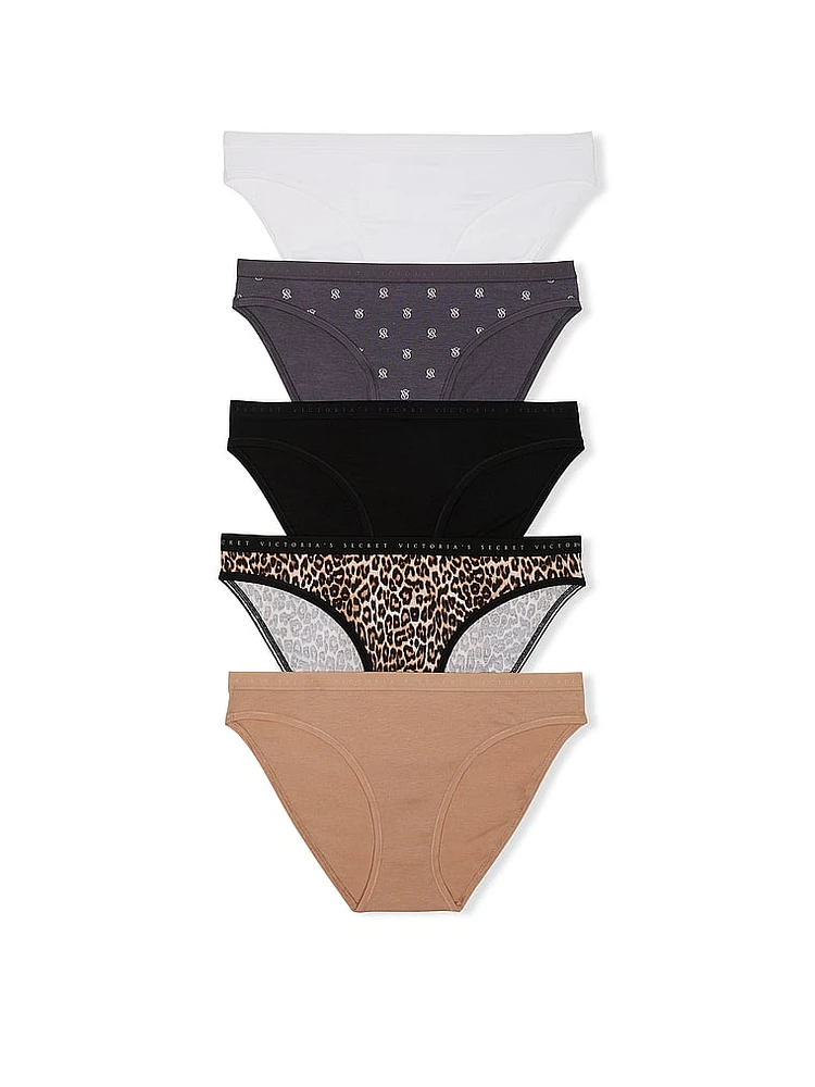 5-Pack Stretch Cotton Bikini Panties