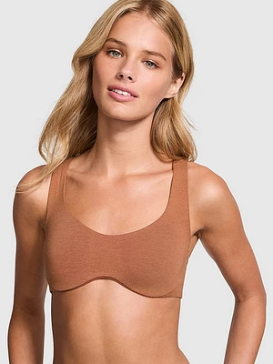 Base Cotton Unlined Scoop Bra