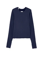 Soft Seamless Cable Long-Sleeve Top