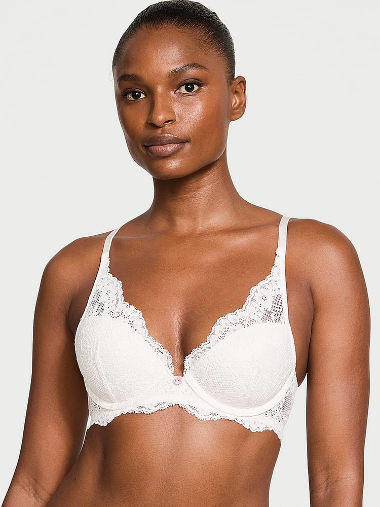 Lace Lightly Lined Plunge Bra