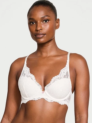 Lace Lightly Lined Plunge Bra