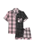 Flannel Short Pajama Set