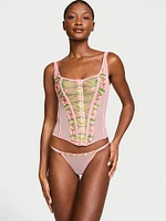 Classic Lily Embroidery Corset Set