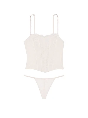 Twinkle Strap Lace Corset Set