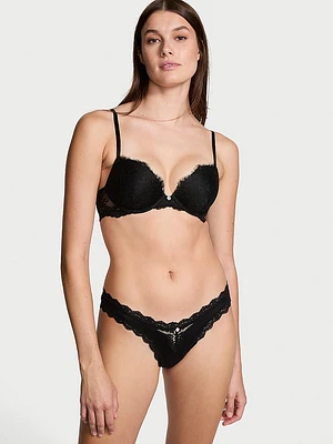 Lace-Trim Brazilian Panty