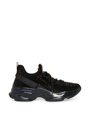 Maxima Black Rhinestones Sneakers