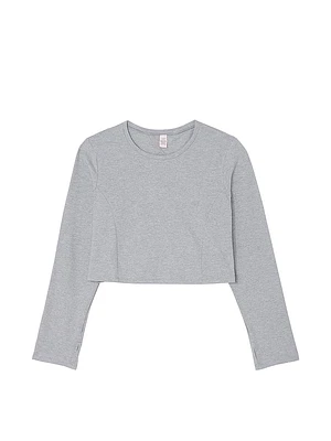 New Style! VS Cotton Cutout Back Long-Sleeve Top