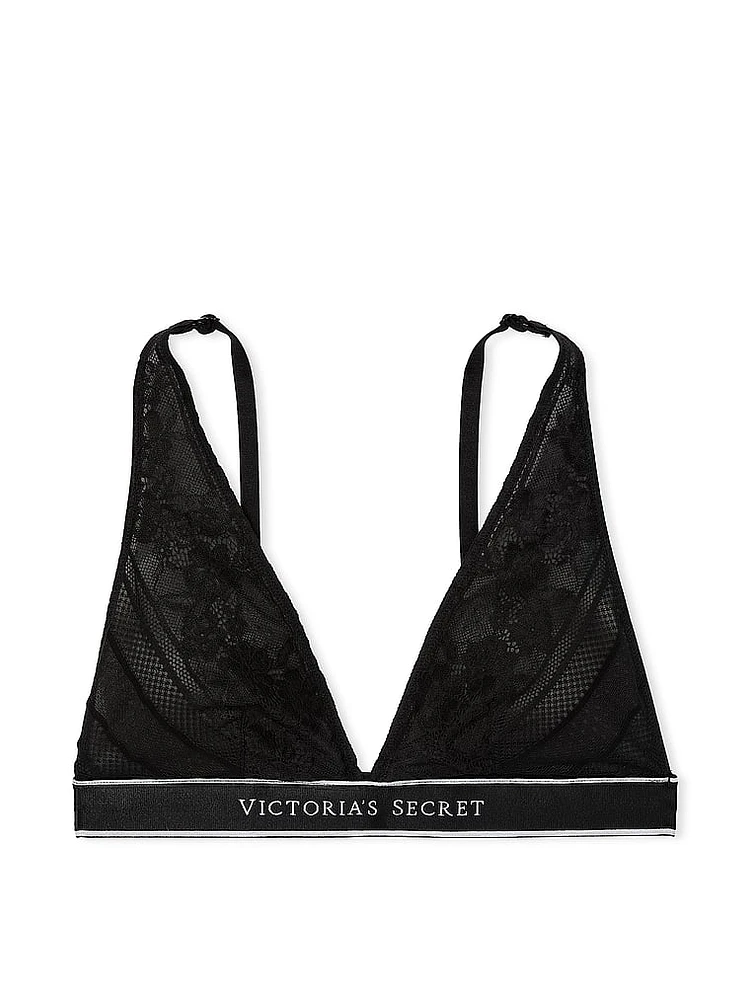 Wireless Lace Plunge Bralette