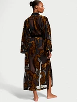 Leopard Burnout Long Robe