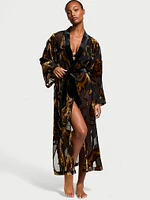 Leopard Burnout Long Robe