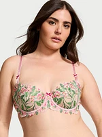 Wicked Unlined Dotted Mesh Balconette Bra