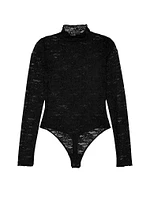 Wink Lace Long-Sleeve Bodysuit