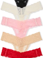 7-Pack Lace Thong Panties