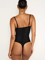 Corset Demi Mesh Bodysuit