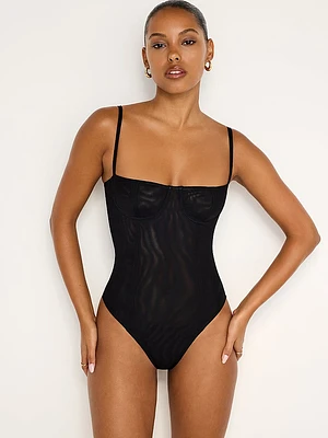 Corset Demi Mesh Bodysuit