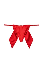 Satin Twinkle Bow V-String Panty