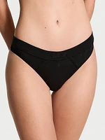 Logo Cotton Thong Panty