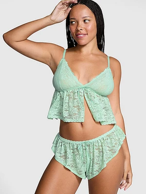 Wink Lace Cami & Flutter Short Set