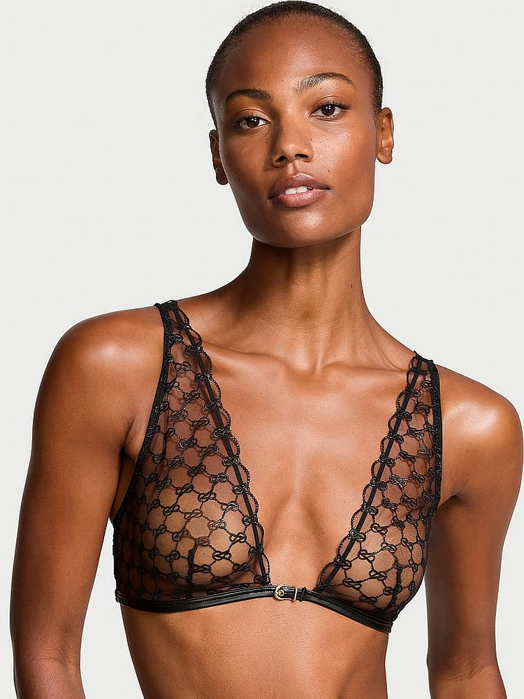 VS Logo Embroidery Triangle Bralette