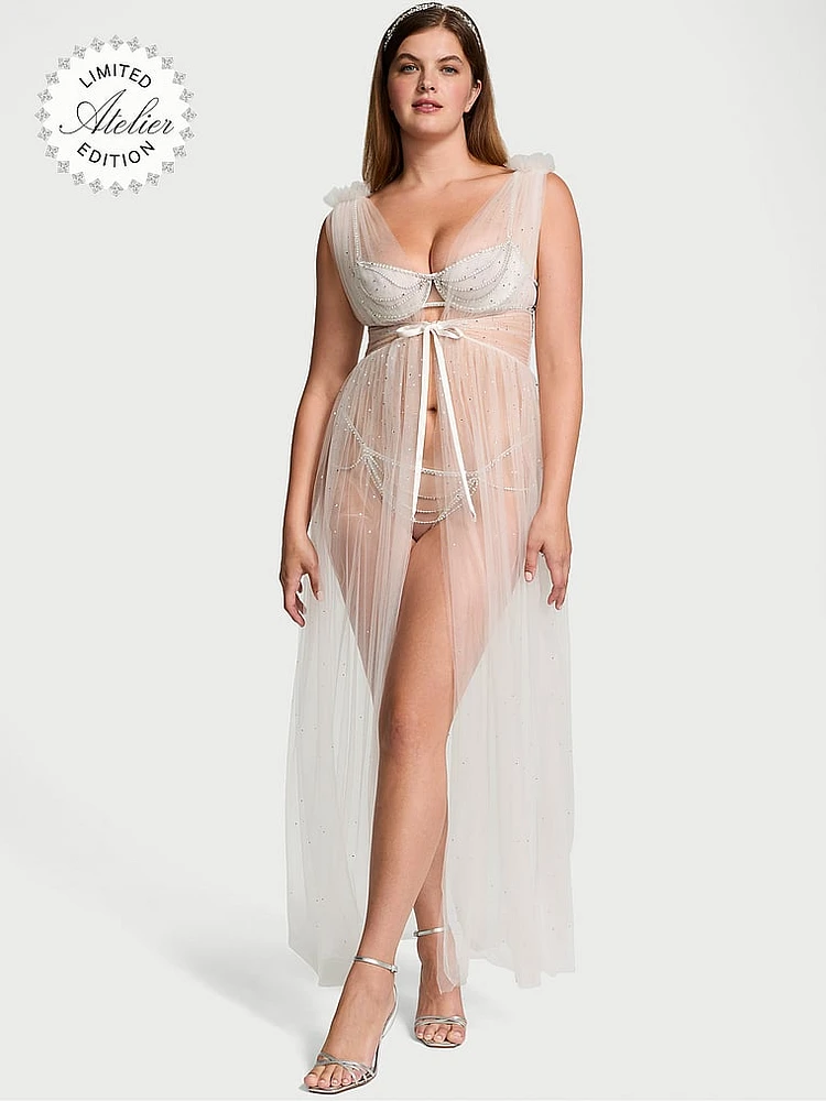 Atelier Victoria's Secret Crystal Tulle Sleeveless Robe