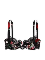 ATELIER Victoria's Secret Satin Lace Trim Lightly Lined Balconette Bra