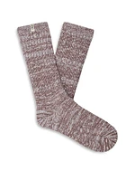 Rib Knit Slouchy Crew Sock