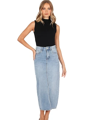 Dana Denim Midi Skirt