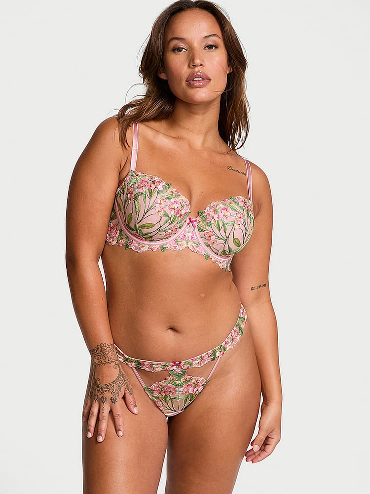 Lightly Lined Smooth Shimmer Demi Bra