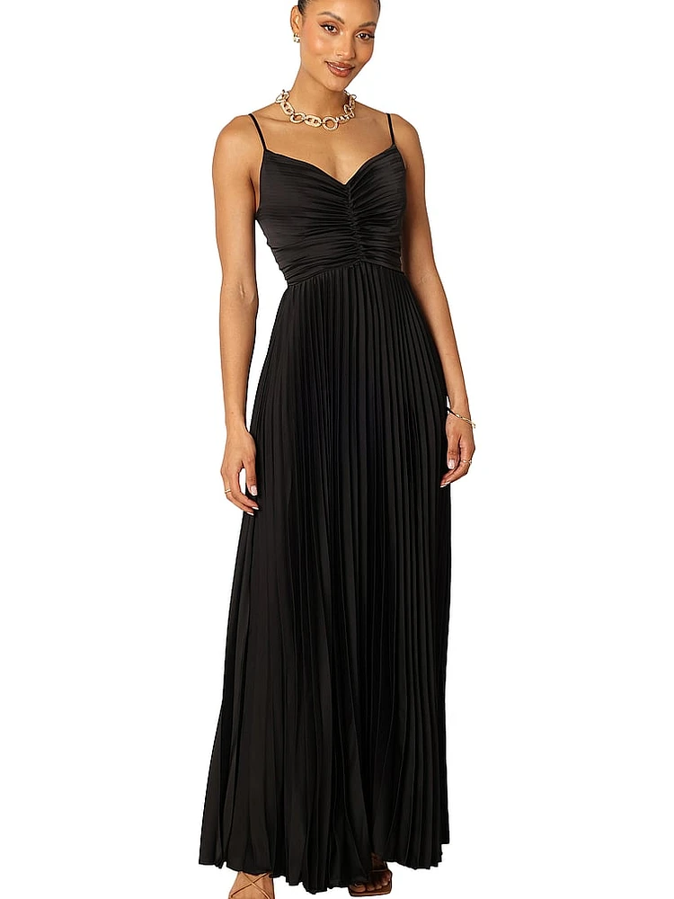 Naira Pleated Maxi Dress