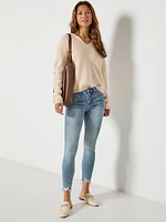 Distressed Crop Skinny Jeans