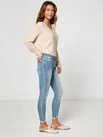 Distressed Crop Skinny Jeans