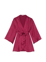 Short Satin Robe