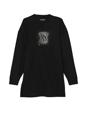 100% Cotton Long-Sleeve Sleep Tee