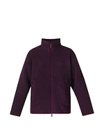 Plush Textured Zip-Up Fleece