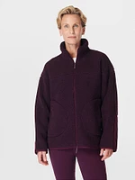 Plush Textured Zip-Up Fleece