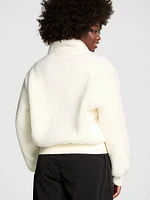 Plush Teddy Cropped Coat