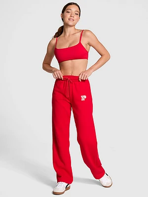 Ivy Fleece Straight-Leg Sweatpants