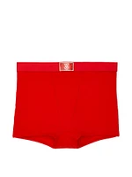 Logo Cotton High-Waist Boyshort Panty