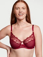 The Fabulous by Victoria's Secret Rose Lace & Grommet Full-Cup Bra