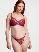 The Fabulous by Victoria's Secret Rose Lace & Grommet Full-Cup Bra