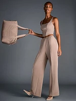 Featherweight Knit Wide-Leg Pant