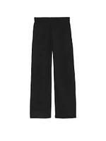 Brushed Modal Fleece Wide-Leg Lounge Pants