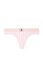 Logo Cotton Thong Panty