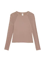 Seamless Drapey Long-Sleeve Tee